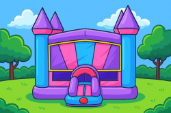 Modular Pink Bounce House