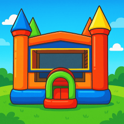 Rainbow Modular Bounce House