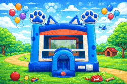 Blue Dog Bounce House