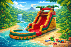 15' Tropical Fiesta Breeze Water Slide