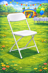 White Plastic Folding Chairs