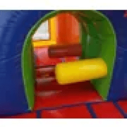 xco rnbw c5 insidetunn.jpg 1770862325 5-Part Multi Play Rainbow Inflatable Bounce House with Slide