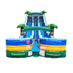 xsl wd24dblr gtm front 1.jpg 1770863786 24' Tropical Green Marble Dual lane Water Slide